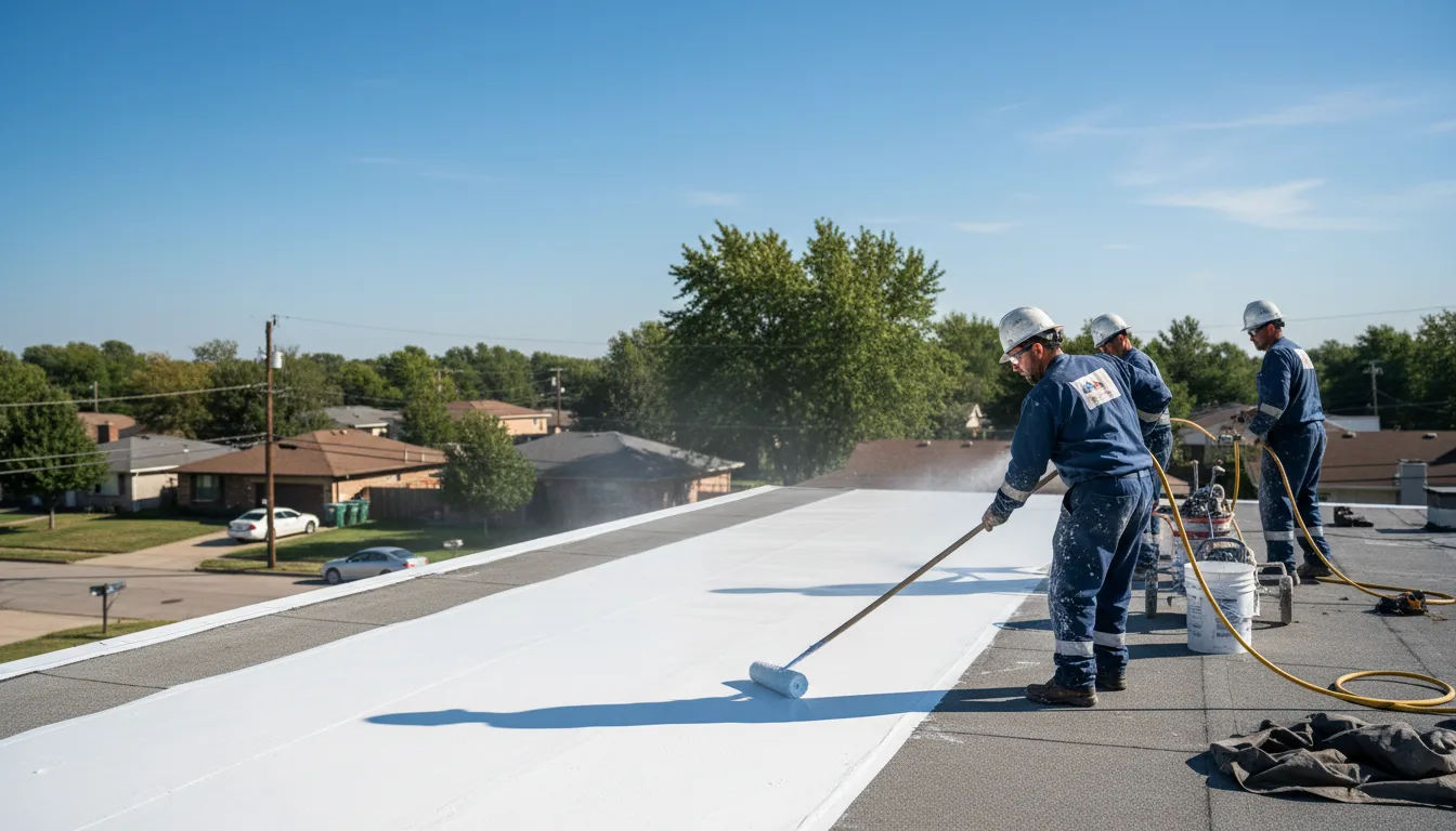 Commercial roof coating in Alex, OK near me